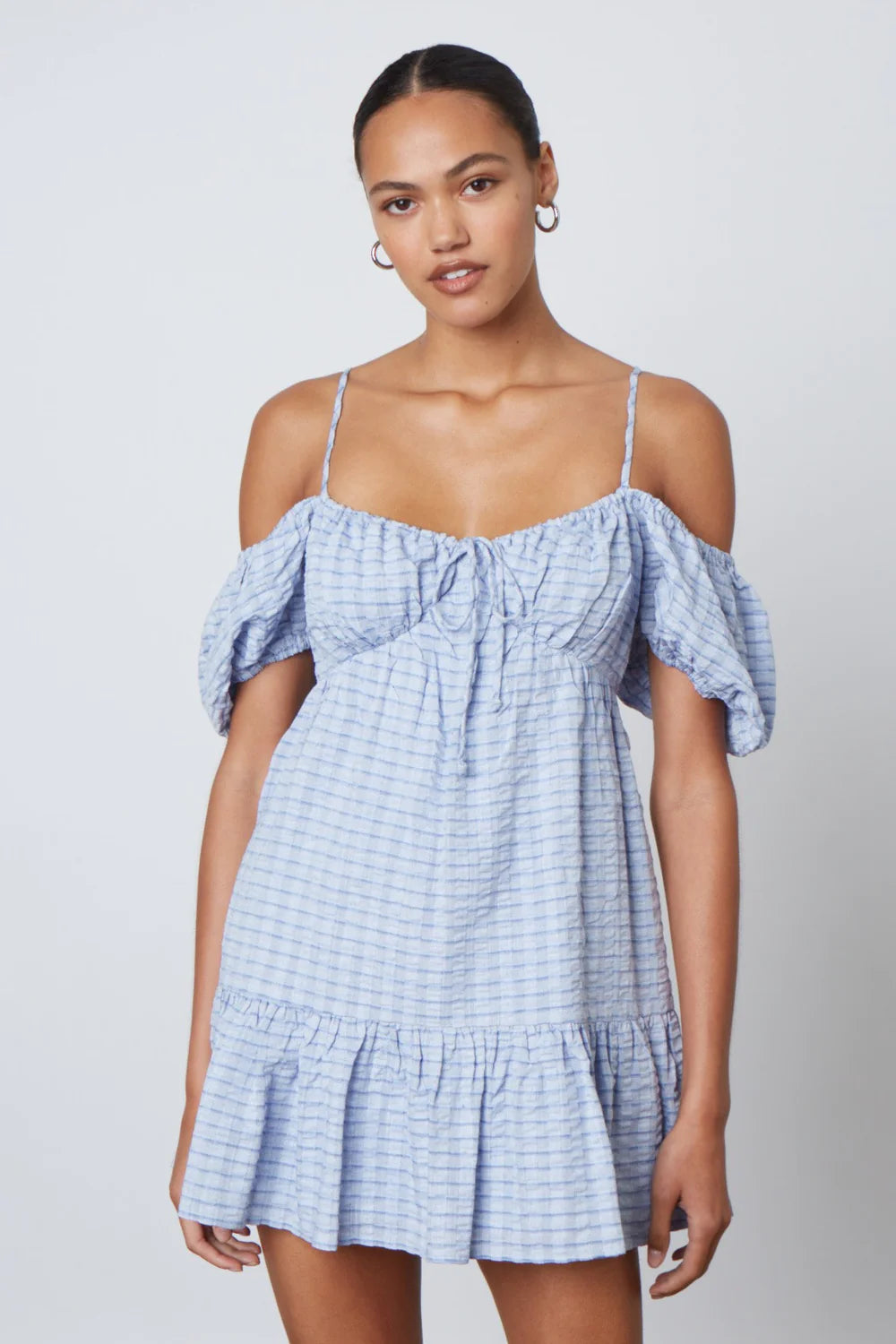 格紋兩穿式洋裝