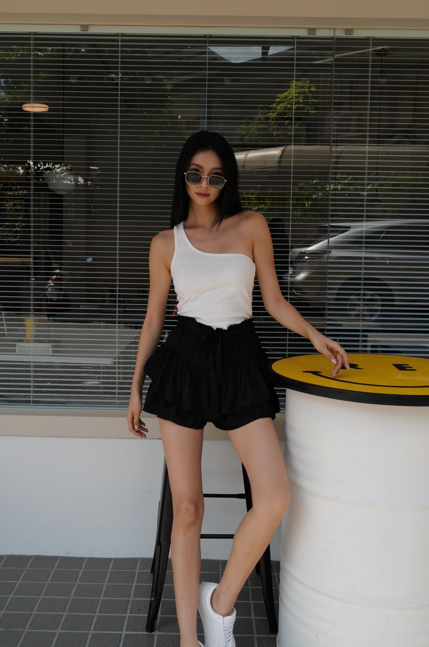 復古金框中款墨鏡