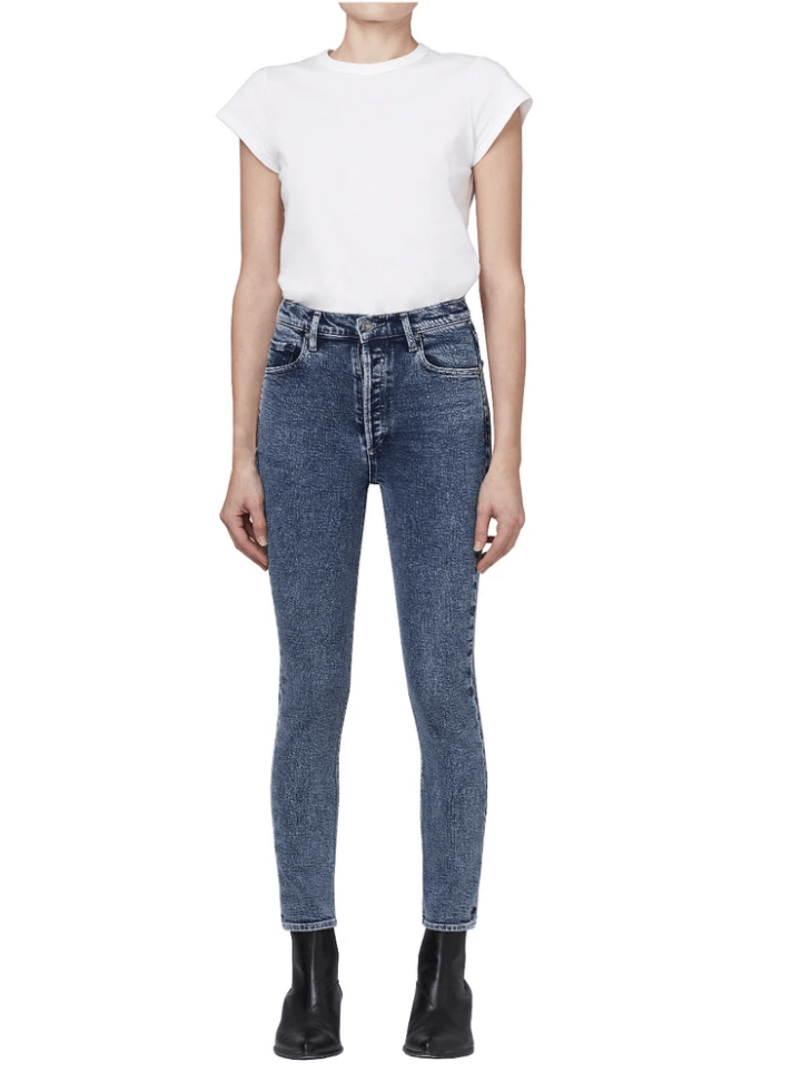 Nico Skinny 高腰仿舊刷色窄管褲 RT - Maiden Lane