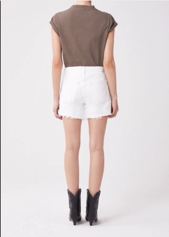 PARKER LONG 高腰純白抽鬚短褲 PC